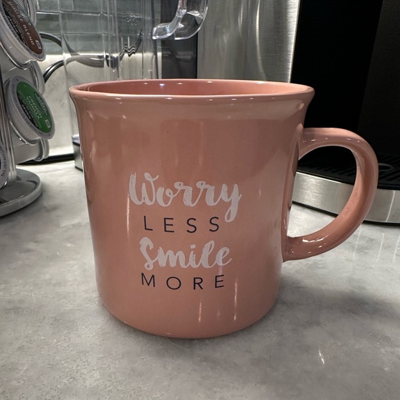 By Joanne Other - Hudson 43 “Worry Less Smile More” Coffee Mug
